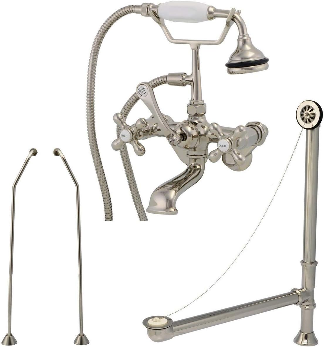 Vintage Tub & Bath Tub Wall Mount Tub Faucet Set
