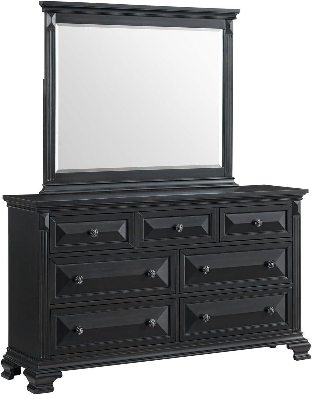 Picket House Furnishings Sumner Queen Panel 5PC Bedroom Set in Black