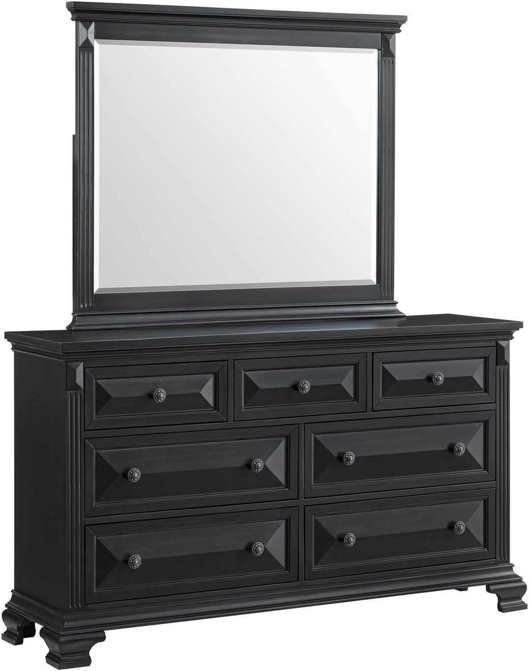 Picket House Furnishings Sumner Queen Panel 5PC Bedroom Set in Black