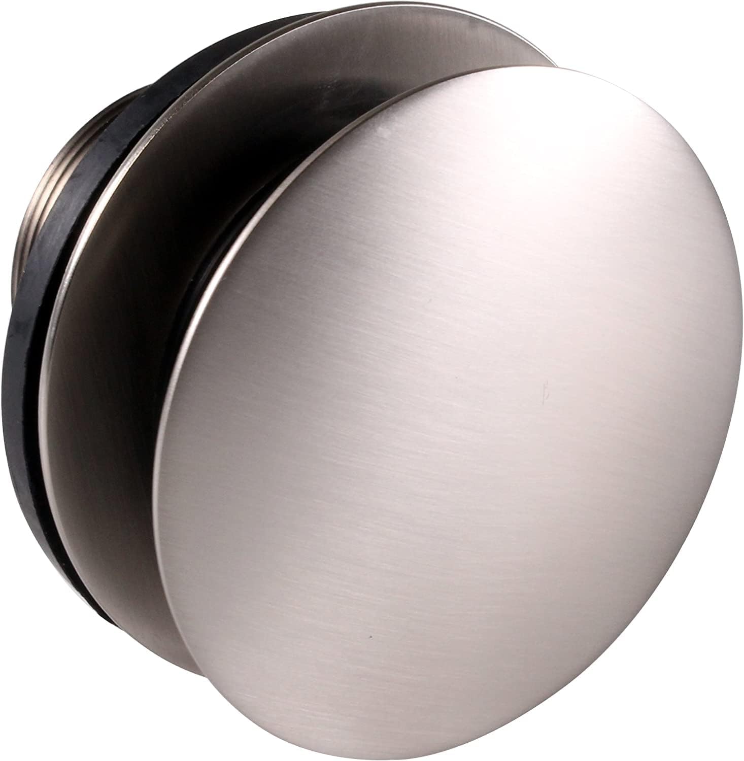 Westbrass D398R-50-07 1-1/2' NPSM Coarse Thread Mushroom Tip-Toe Bathtub Drain Stopper, Satin Nickel (50-Pack)