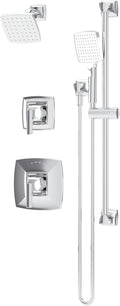 Symmons Oak HydroMersion Double Handle Shower Trim Kit with Hand Spray in Polished Chrome (Valve Not Included) - 569515TRM