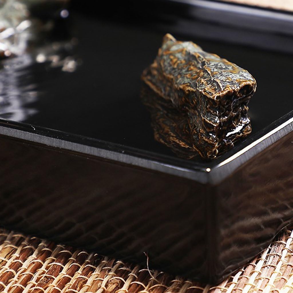GUERNSEY Tabletop Fountain Chinese Creative Water Desktop Fountain Ornaments Living Room Tea Room Desktop Decorations Small Rockery Water Device Indoor Waterfall Feature Indoor Fountain