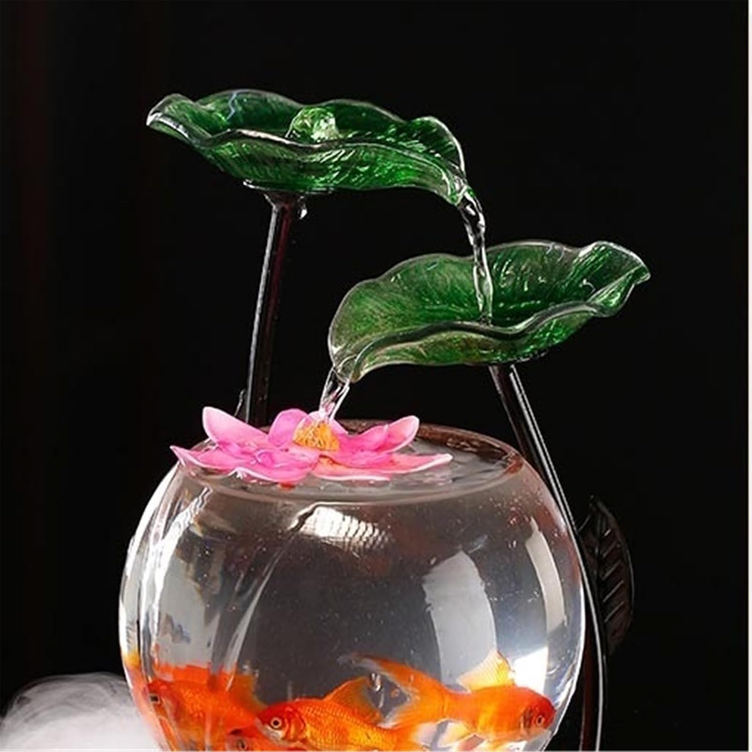 Tabletop Luxury-Style Fish Tank Water Ornament Tabletop Fountains Home Office Desktop Decorations Decor