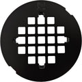 Westbrass D319-25-62 4-1/4' OD Casper Style Brass Snap-in Shower Strainer Grid Drain Cover, Matte Black (25-Pack)