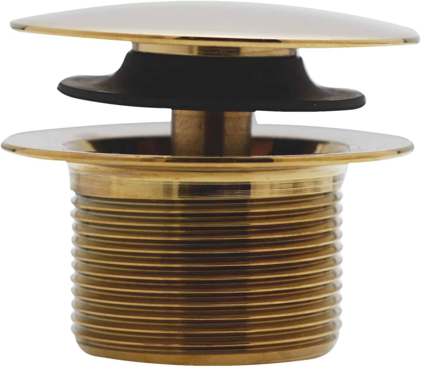 Westbrass D560RK-01 SCH. 40 PVC 1-1/2' Coarse Thread Plumber's Pack Tip-Toe Bathtub Drain Plug with Linear Overflow Faceplate, Tee & Elbows, Polished Brass (20-Pack)