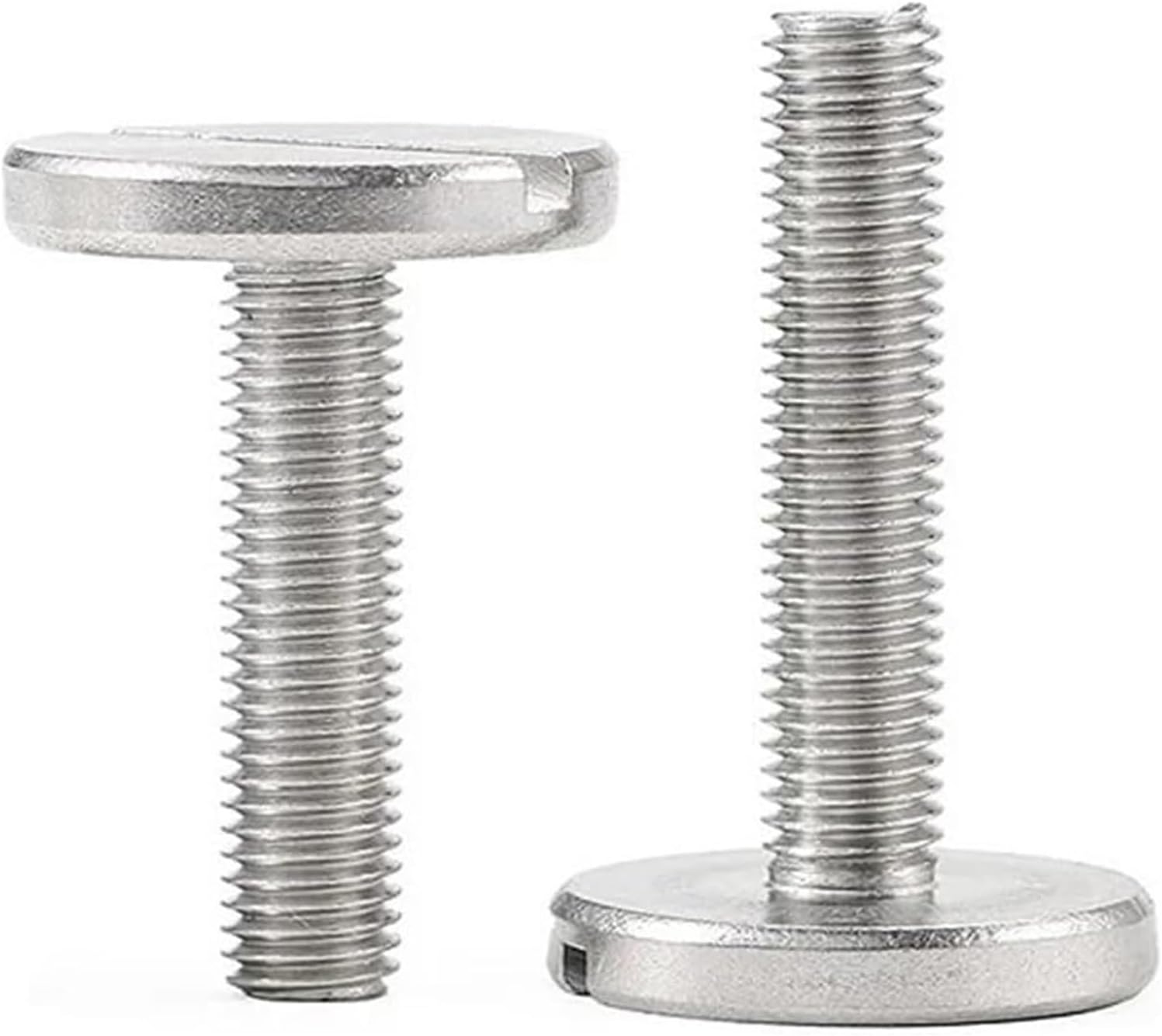 Screw Rivets Square nuts bolts, Round Head Bolts1-5pcs M2.5 M2 M3 M4 M5 M6 304 Stainless Steel One-Word Slot Extra Large Flat Head Slotted Screw Flat Round Head Bolt