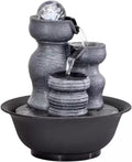 HIHELO Desktop Fountain Tabletop Fountain Tabletop Lucky Fountain Indoor Flowing Water Decorative Fountain Home Decorative Circulating Water Ornament Water Fountain Outdoor