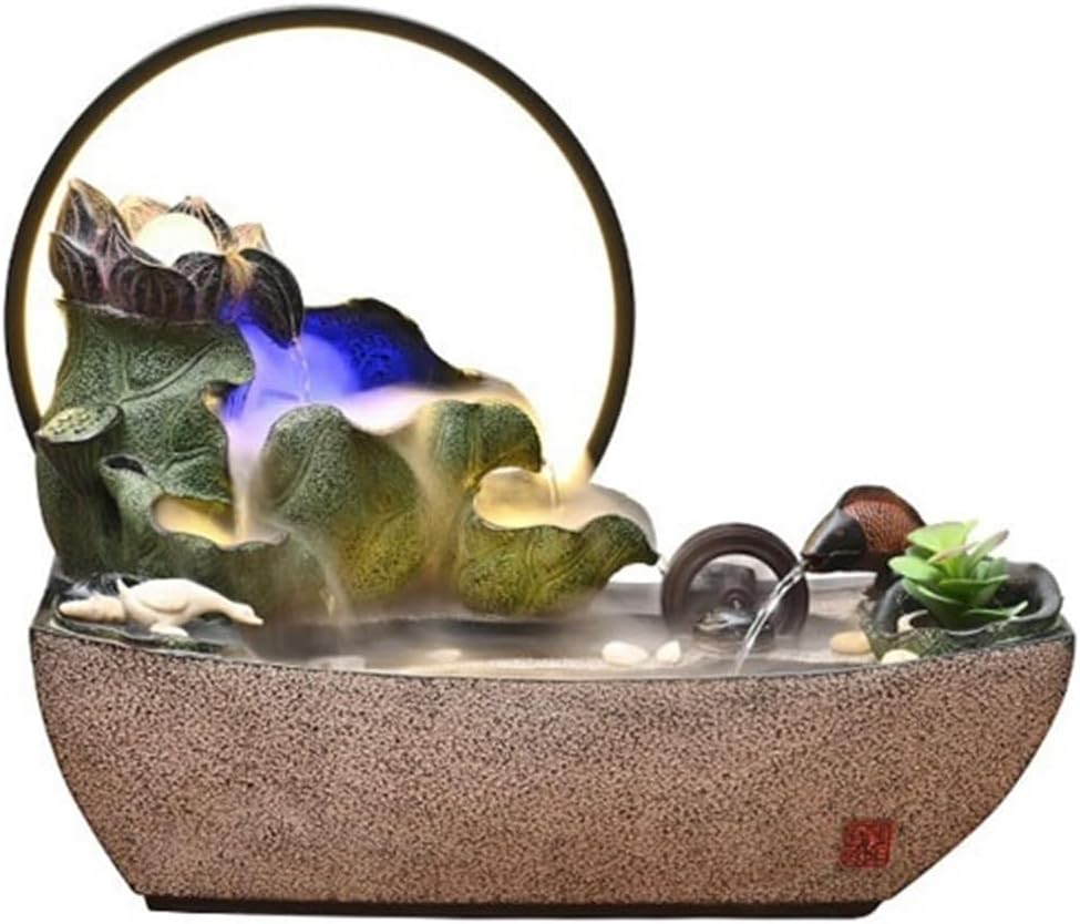 Tabletop Tabletop Fountain Chinese Style Water Ornaments Circulating Waterscape Small Fish Pond Decor