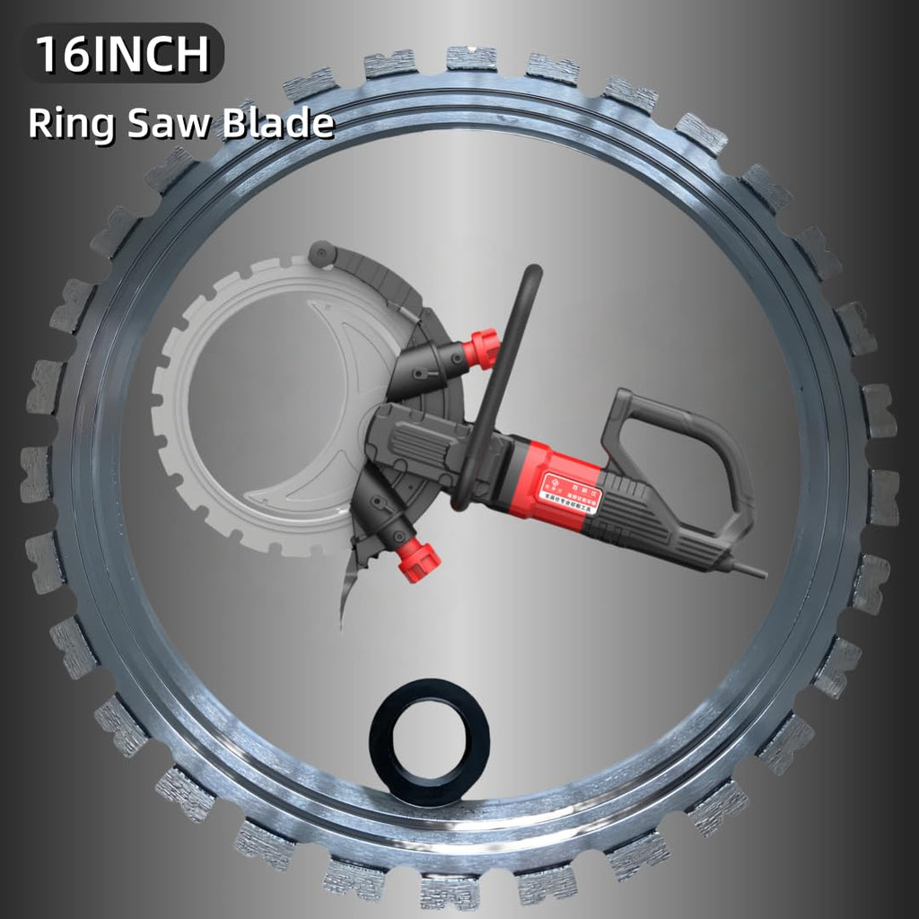 14in Ring Saw Blades,Designed for Cutting Hard Walls Such as Concrete, Masonry Brick, Steel Bars, Prefabricated Panels, Granite, et (Saw Blade Diameter 370MM)