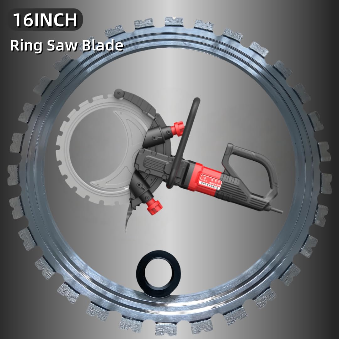 14in Ring Saw Blades,Designed for Cutting Hard Walls Such as Concrete, Masonry Brick, Steel Bars, Prefabricated Panels, Granite, et (Saw Blade Diameter 370MM)