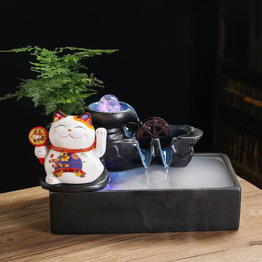 GUERNSEY Tabletop Fountain Flowing Water Circulation Water Office Desktop Decoration Fountain Ornaments Study Desk Fountain Indoor Fountain
