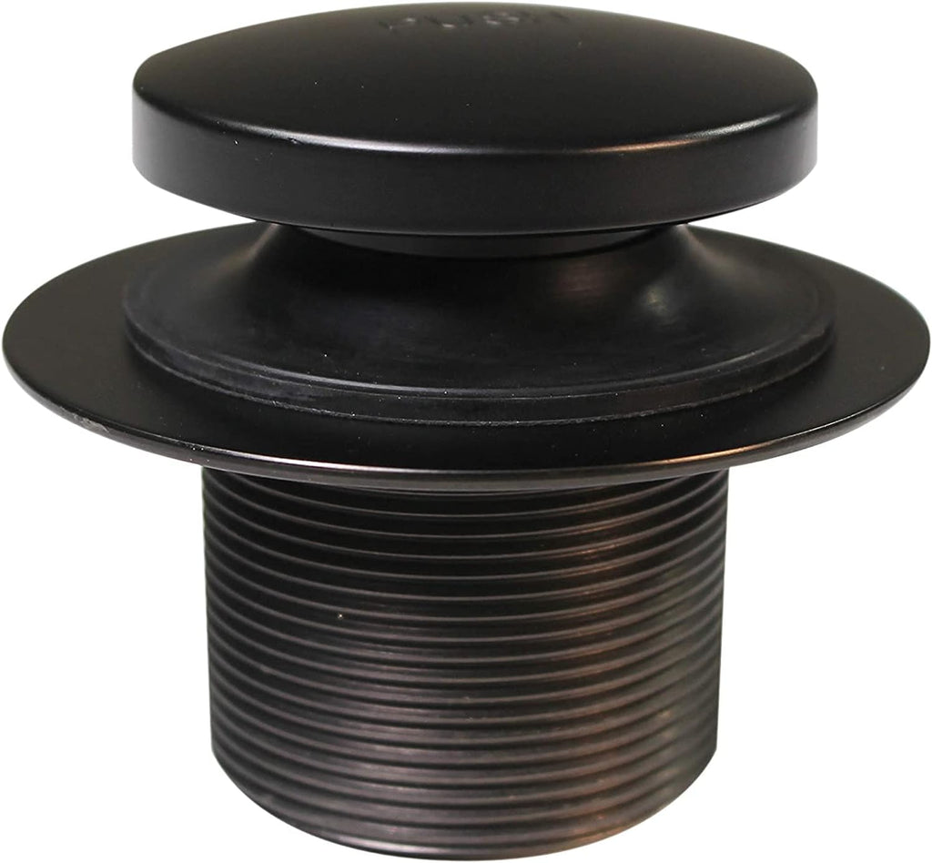 Westbrass D93K-50-12 Universal Fine or Coarse Thread Replacement Bathtub Tip-Toe Drain Plug with 2-Hole Faceplate, 50-Pack, Oil Rubbed Bronze, 50 Count