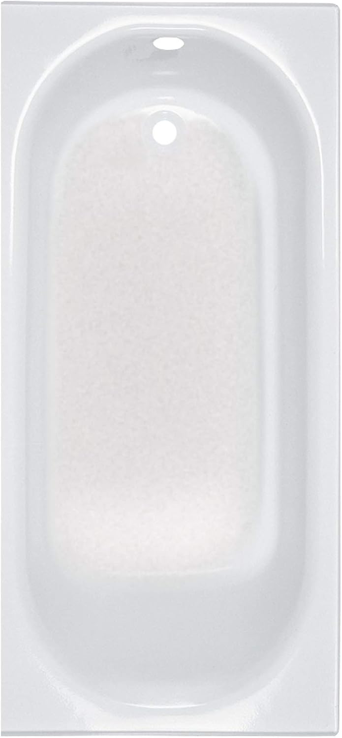 American Standard 2392202.020 Princeton 60 in. x 30 in. Americast Above-Floor Rough-In Bathtub with Left Drain and Built-In Overflow, White