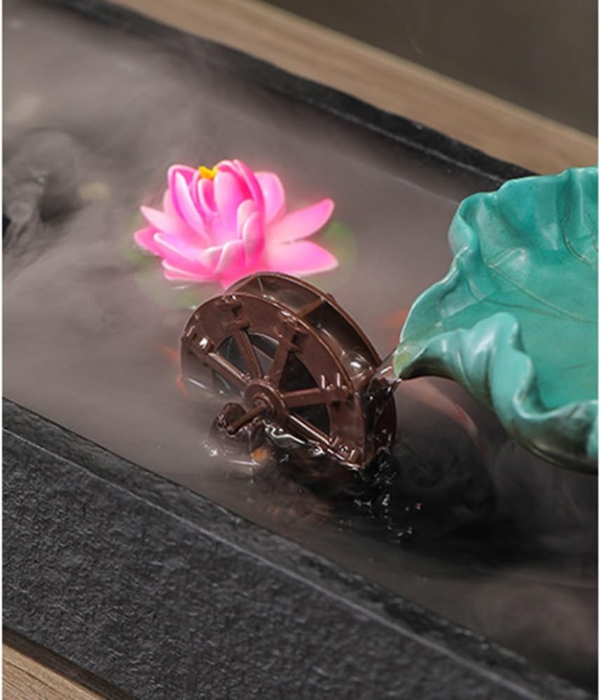 GRFIT Indoor Fountain Tabletop Relaxation Fountain for Decorating Living Room and Office. Table Fountain
