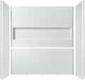 WOODBRIDGE 60' x 32' Four-Piece Direct-to-Stud Alcove Tub Surround Wall Panel Kit in White
