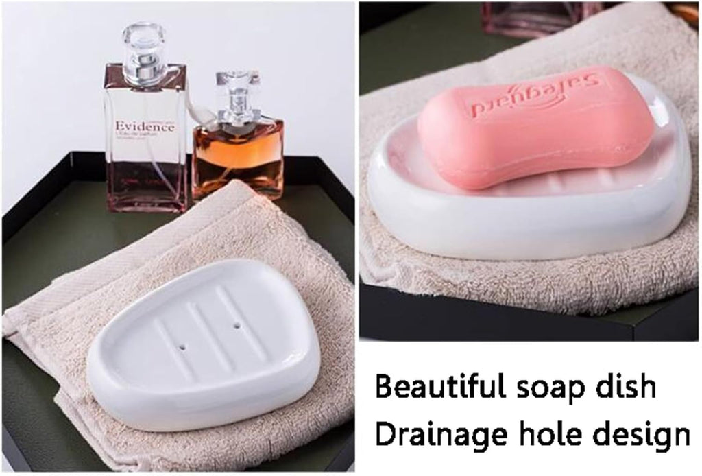Bathroom Accessories Set Soap Dispenser Set White Bathroom Accessory Sets with Toothbrush Cup Dish Holder for Apartment Dormitory Victorian Decor(Animal)