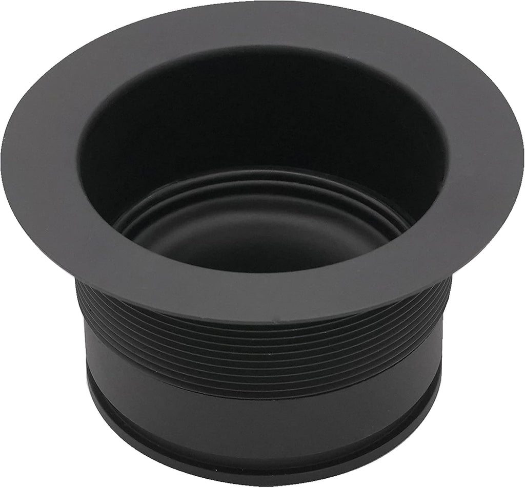 Westbrass D2105-50-62 3-1/2' EZ-Mount Brass Kitchen Sink Waste Disposal Drain Flange and Stopper, Matte Black (50-Pack)