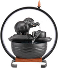 GUERNSEY Tabletop Fountain Flowing Water Ornaments Living Room Flowing Water Fountain Desktop Home Decorations Study Desk Desktop Fountain Indoor Fountain