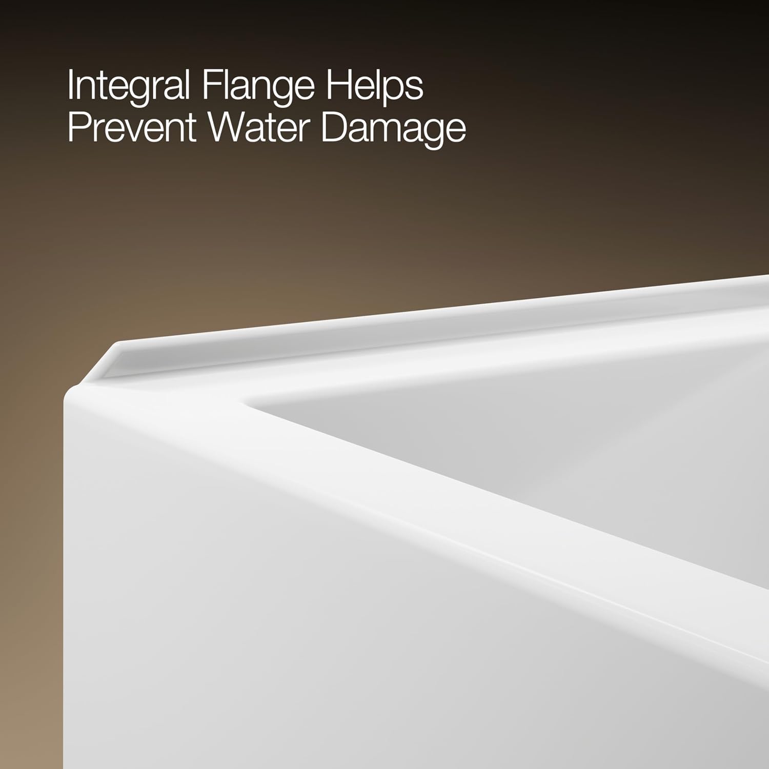 Kohler 60' x 32' alcove bath with integral apron, integral flange, and right-hand drain