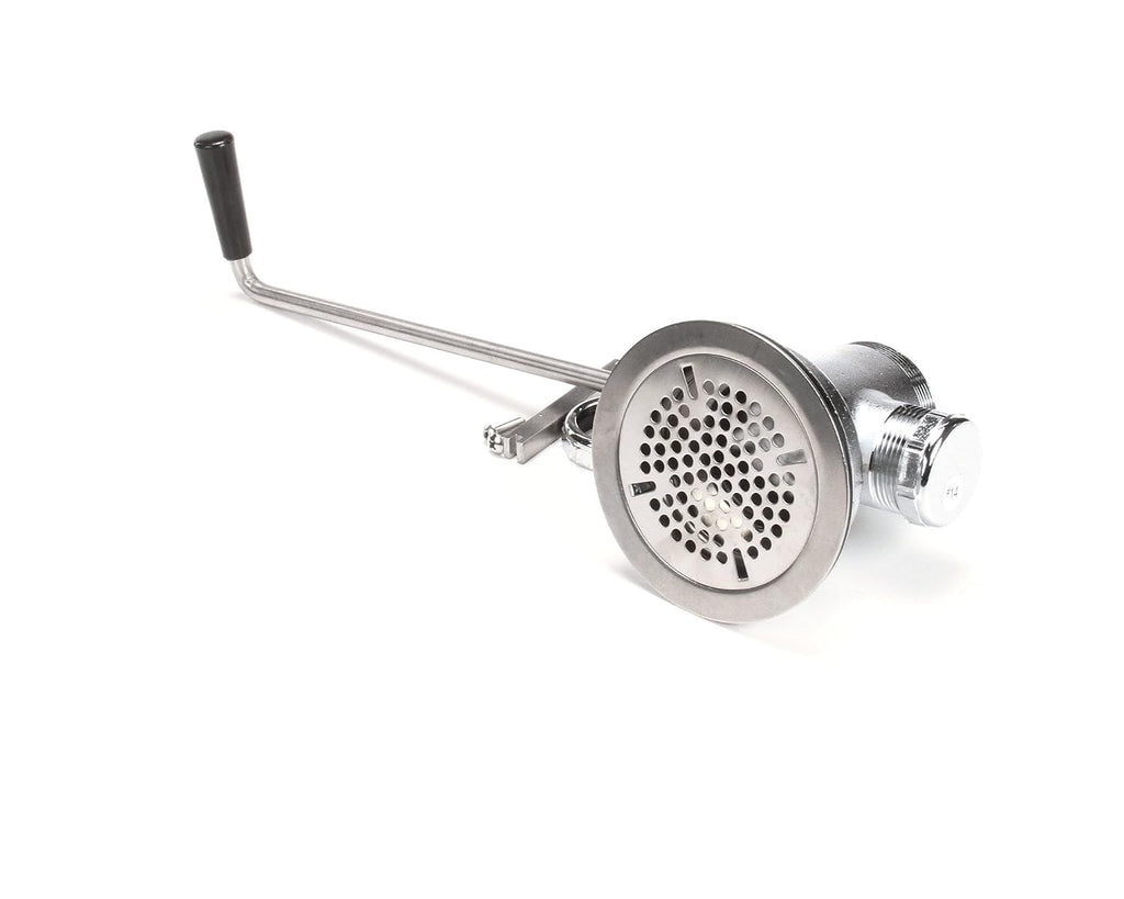 T&S Brass B-3952-VR Twist Handle 3-1/2-Inch X 2-Inch Waste Drain Valve with Vr Flat Strainer