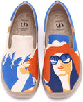 UIN Women's Casual Loafers Travel Painted Walking Slip On Lightweight Comfortable Canvas Fashion Sneakers