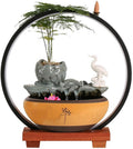 GUERNSEY Tabletop Fountain Small Home Desktop Fountain Water Ornaments Living Room Circulating Water Office Desktop Decorations Indoor Fountain
