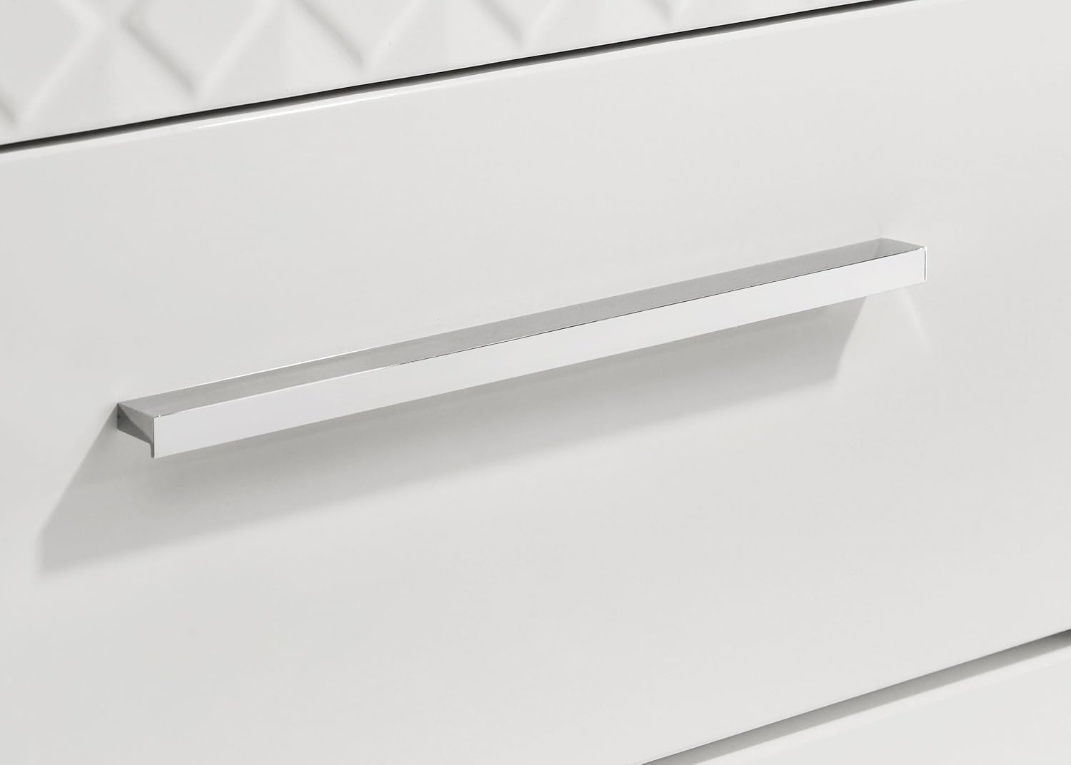 Coaster Home Furnishings Ives Contemporary 4-Piece Bedroom Set Queen Size LED Panel Bed Frame 57-inch Headboard White High Gloss 224941Q-S4