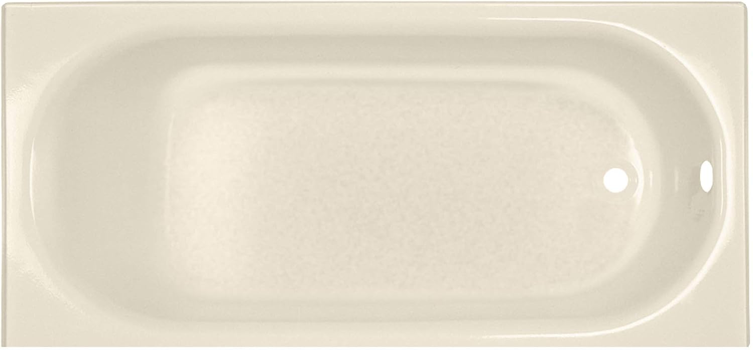 American Standard 2391202.021 Princeton 60 in. x 30 in. Americast Apron-Front Bathtub with Right Hand Drain, Bone