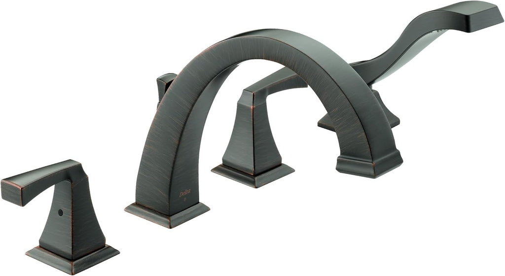 Delta Faucet Dryden Roman Tub Faucet with Hand Shower - T4751-RB - Bath Faucet, Handles & Hand Shower Set - Venetian Bronze (Valve Sold Separately)