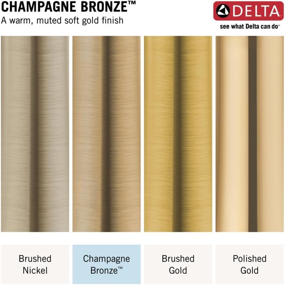 Delta Faucet 24-Inch Reversible Linear Shower Drain Trim in Champagne Bronze