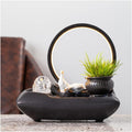HIHELO Tabletop Fountain Tabletop Fountain Creative Living Room Ceramic Flowing Water Ornament Office Desktop Circulating Water Fountain Waterscape Indoor Fountain (Color : C)