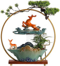 GUERNSEY Tabletop Fountain Flowing Water Ornaments Circulating Water Home Porch Living Room Office Desktop Chinese Style Decorations Indoor Fountain