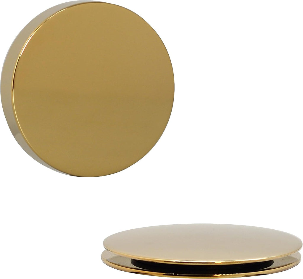 Westbrass D50P35SRE-01 35' Cable Drive Bathtub Drain Trim with Rotary Overflow Cover Knob, Pop-Up Stopper Sch. 40 PVC Fittings, Polished Brass