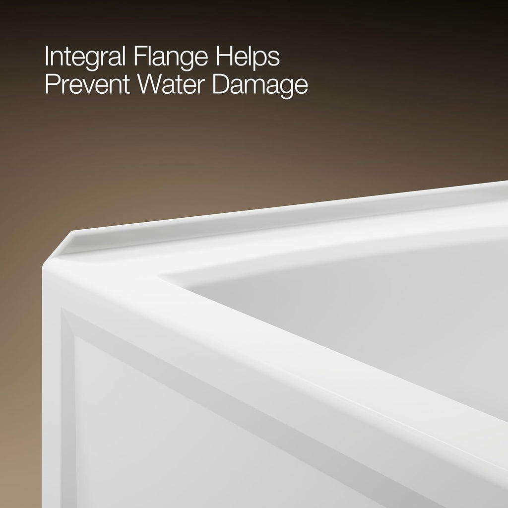 Kohler 1948-RA-0 Archer® 66' x 32' alcove bath, right drain, White
