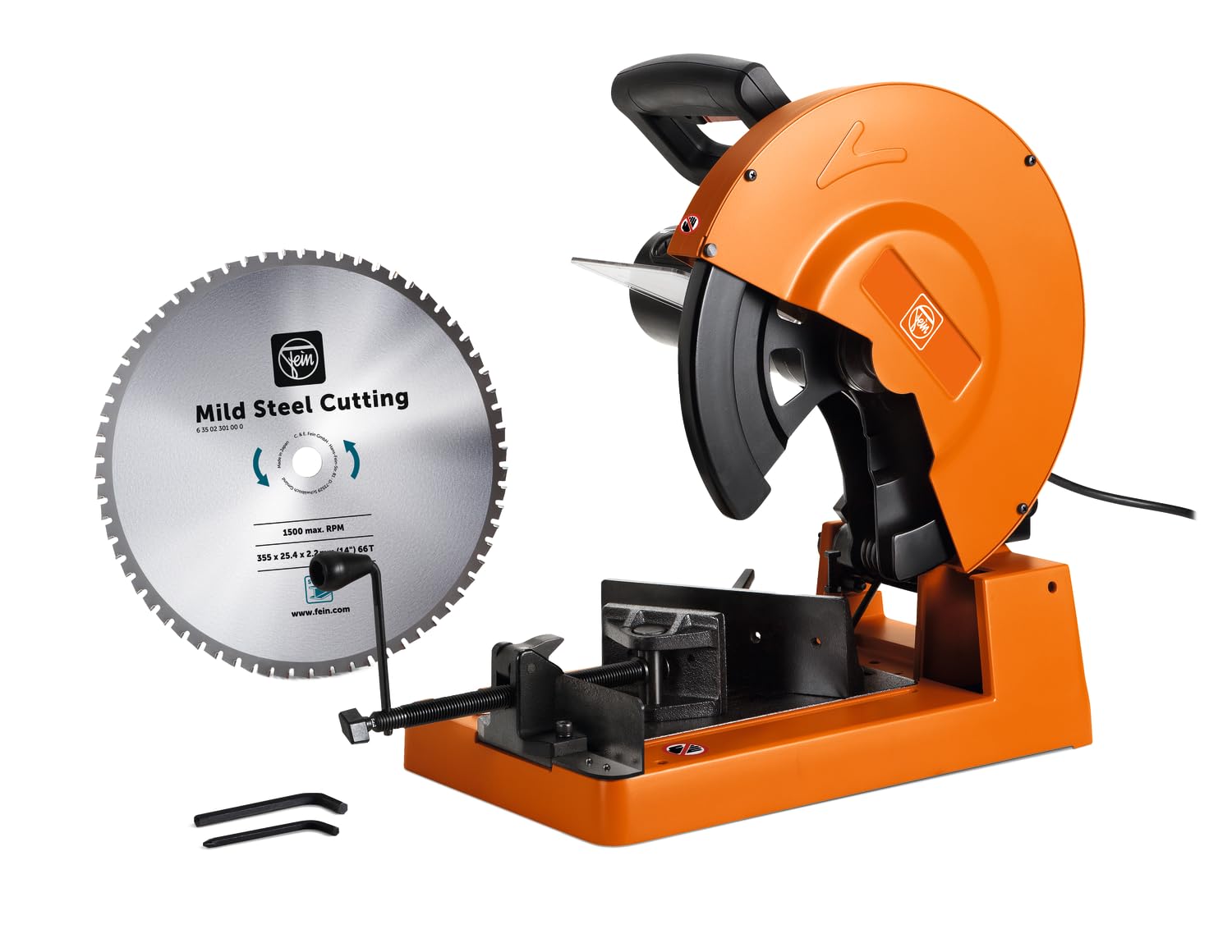 FEIN Mild Steel Saw Blade for Metal Cutting Saw MKAS 355 Diameter 355 mm 66 Teeth Thickness 2.2 mm