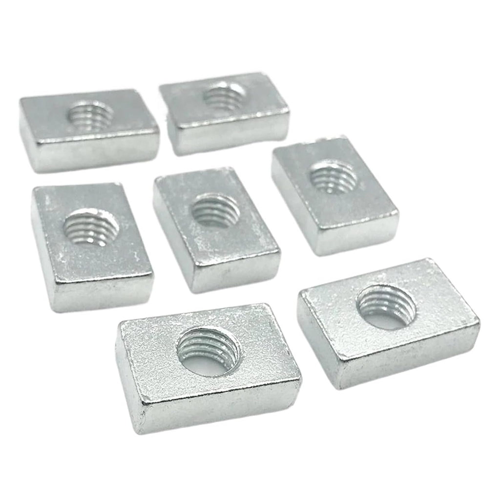 10/50pcs Square Nuts for Aluminum Profiles - Zinc-Plated Carbon Steel, M3-M8(M8x25x15x5 50pcs)