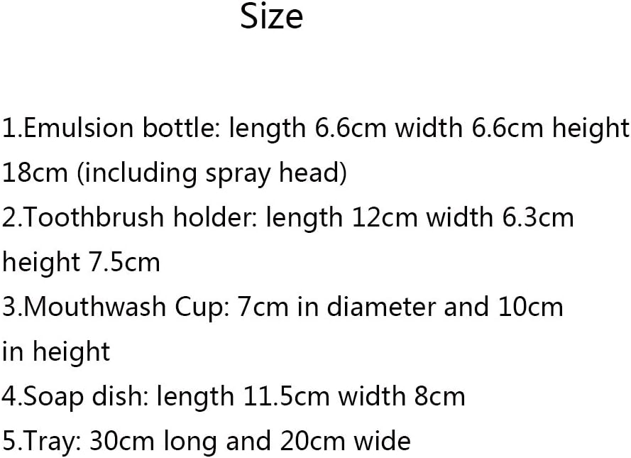 Ancient Style Bathroom Accessories Set Resin Bath Ensemble Includes Toothbrush Holder, 2 Tumblers, Liquid Soap Dispenser, Soap Dish, Printed Blue,with Right Angle Tray