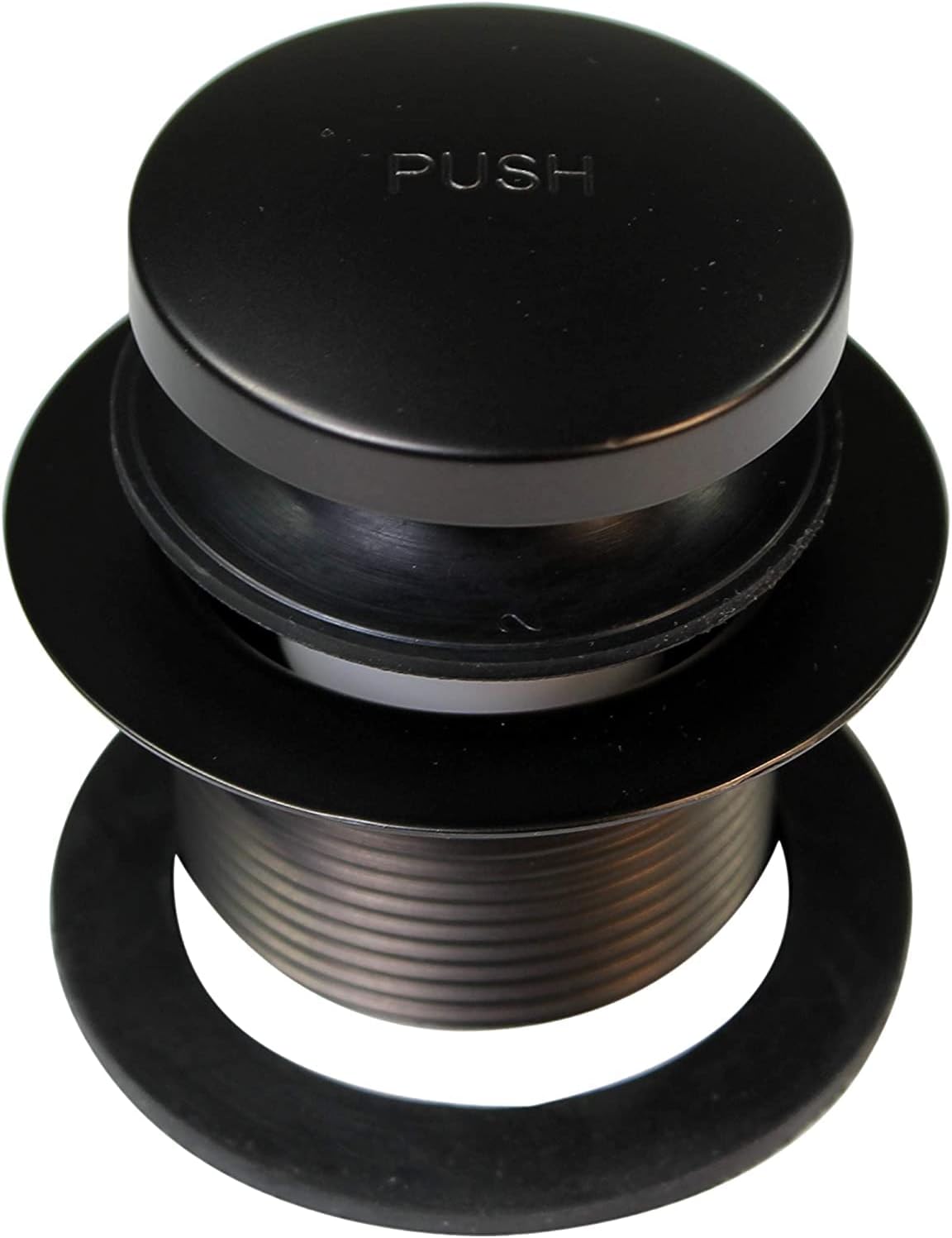 Westbrass D93-50-12 1-1/2' Coarse Thread Tip-Toe Bathtub Drain Plug Trim Set with One-Hole Overflow Faceplate, Oil Rubbed Bronze (50-Pack)