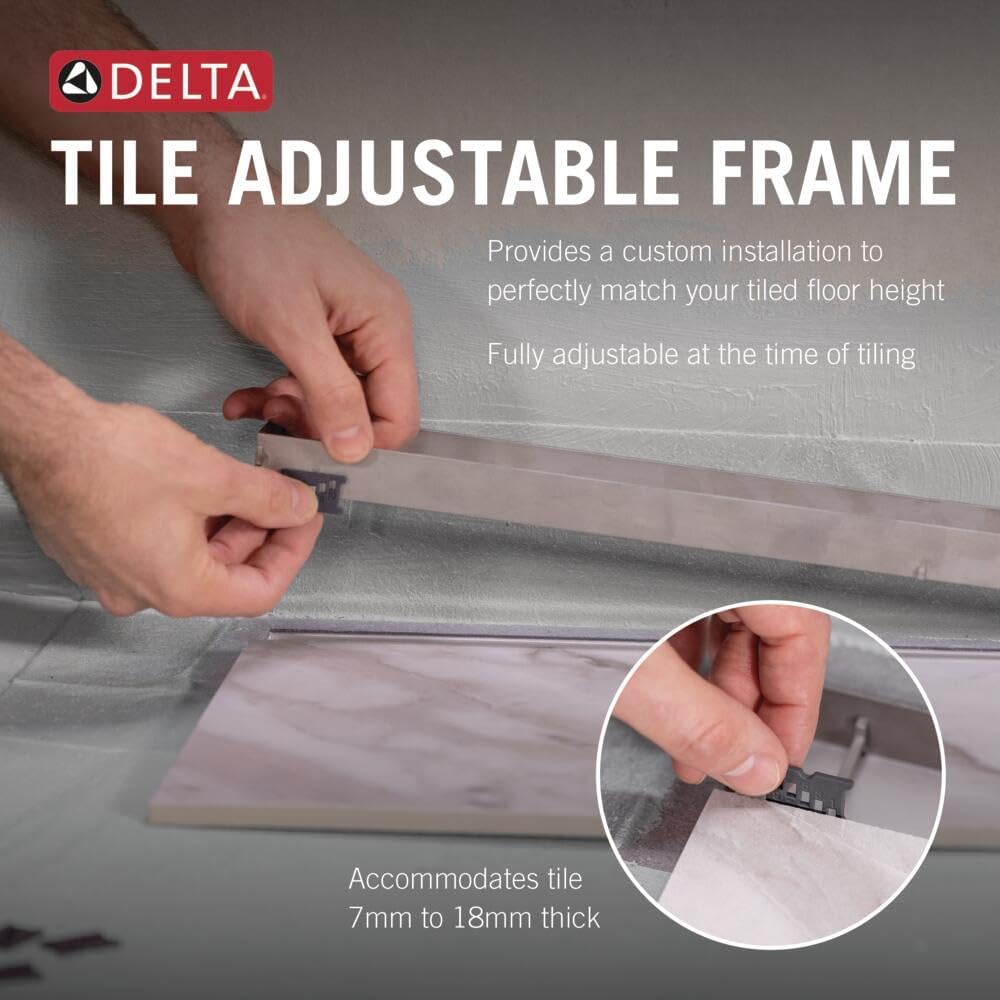 Delta Faucet 24-Inch Reversible Linear Shower Drain Trim in Chrome