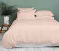 Kamas Solid Duvet Cover Sets 5 Pieces Oversized Queen Blush Duvet Cover Set 100% Egyptian Cotton 1000 Thread Count with Zipper Corner Ties Luxurious Quality