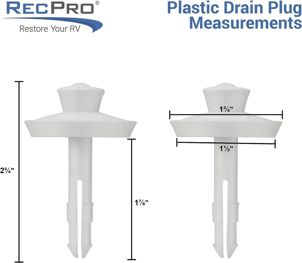 RecPro Bathtub | Durable Replacement 40' x 24' | Camper Trailer RV Tub | Alpha | Tub | Parchment or White (White - with Drain Stopper)