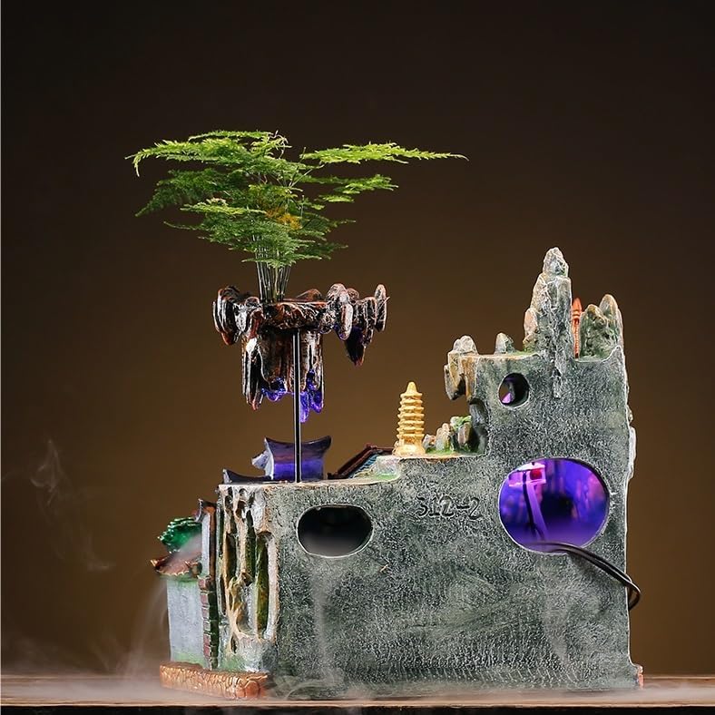 GUERNSEY Tabletop Fountain Tabletop Fountain Creative Flowing Water Wealth Ornaments Circulating Water Living Room Office Fountain Indoor Fountain