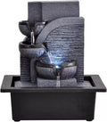 HIHELO Tabletop Fountain Simple Office Circulating Water Ornament Desktop Ornament Lucky Fountain Living Room Desktop Fountain Indoor Fountain