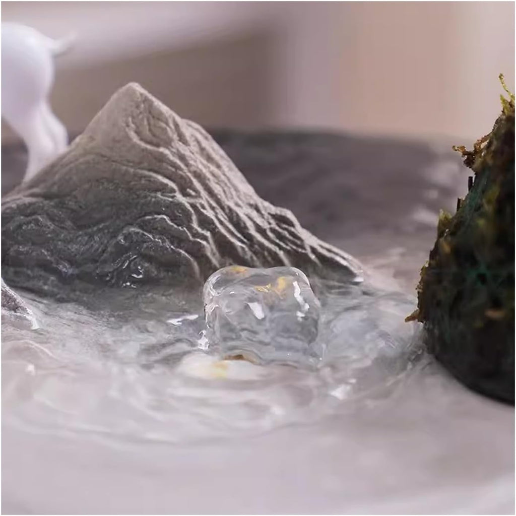 Tabletop Fountain Light Luxury Flowing Water Decoration Circulating Water Home Living Room Desktop Decoration Fountain Desktop Decoration Desktop Fountain (Size : L)