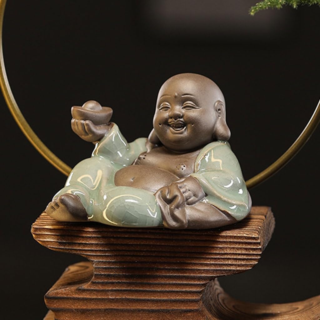 GUERNSEY Tabletop Fountain Ceramic Water Ornaments Store Opening Front Desk Decoration Ornaments Living Room Desktop Fountain Ornaments Indoor Fountain