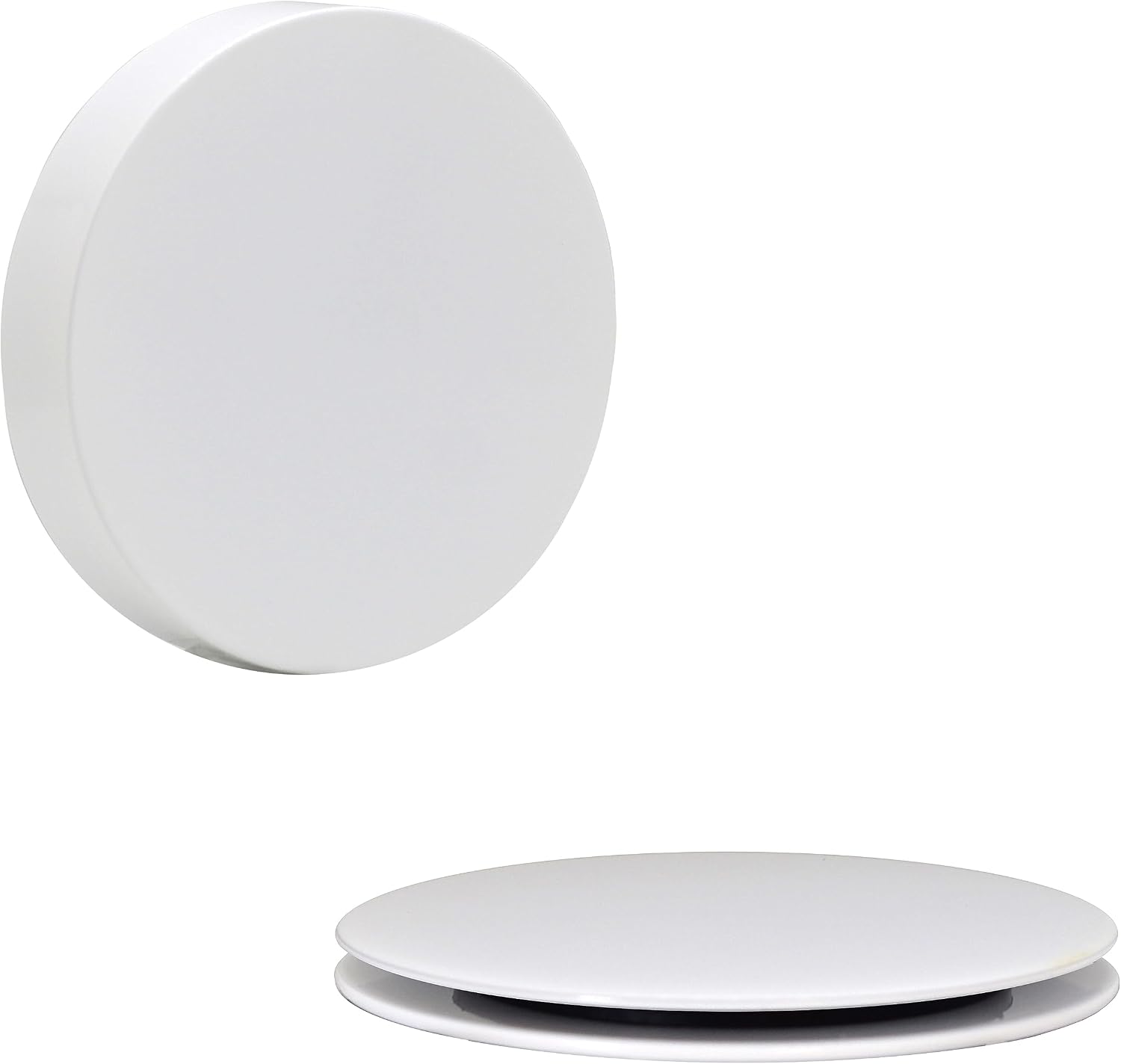 Westbrass D50P35SRE-50 35' Cable Drive Bathtub Drain Trim with Rotary Overflow Cover Knob, Pop-Up Stopper Sch. 40 PVC Fittings, Powder Coat White