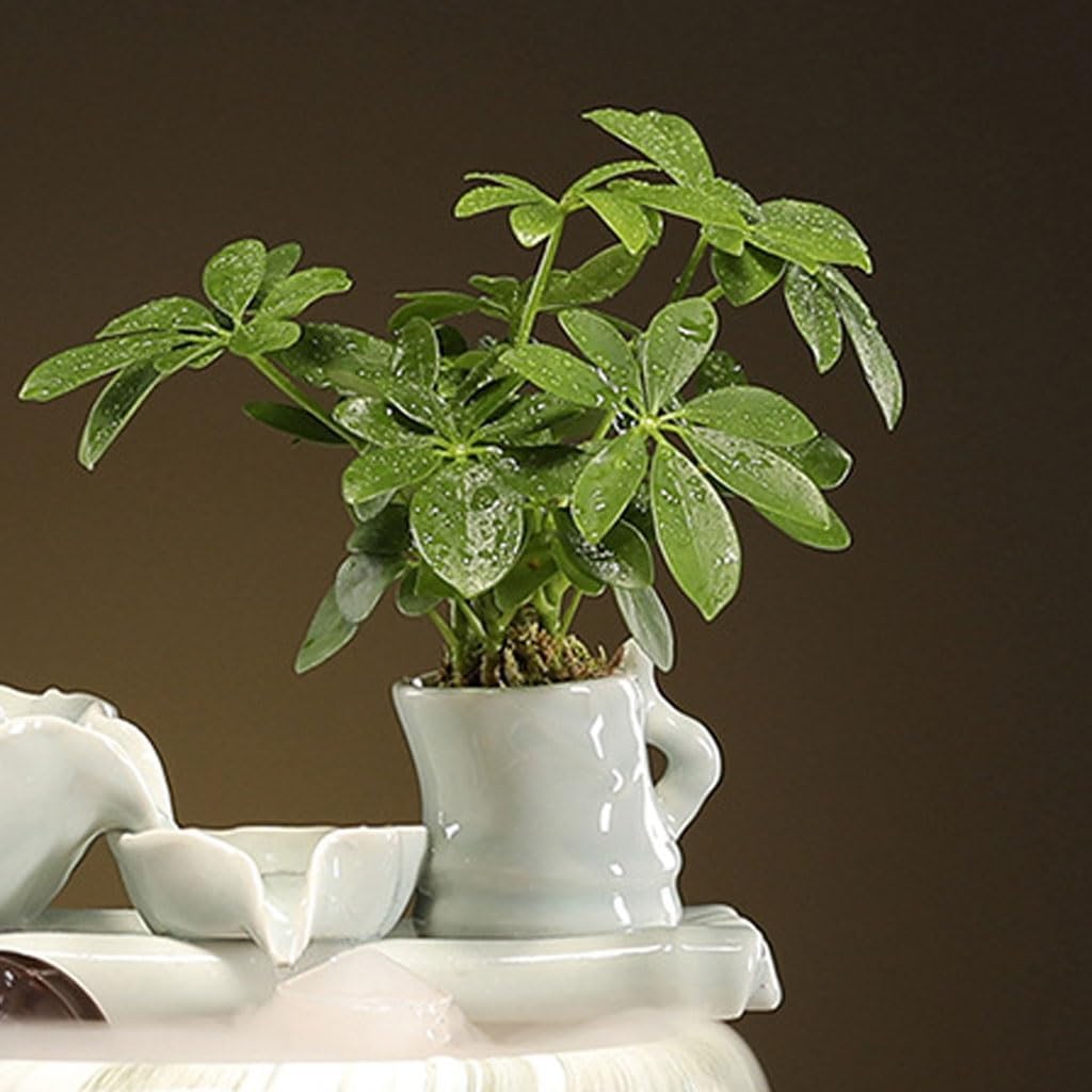 GUERNSEY Tabletop Fountain Desktop Ornaments Circulating Water Ornaments Fish Tank Living Room Office Desktop Fountain Decoration Office Indoor Fountain