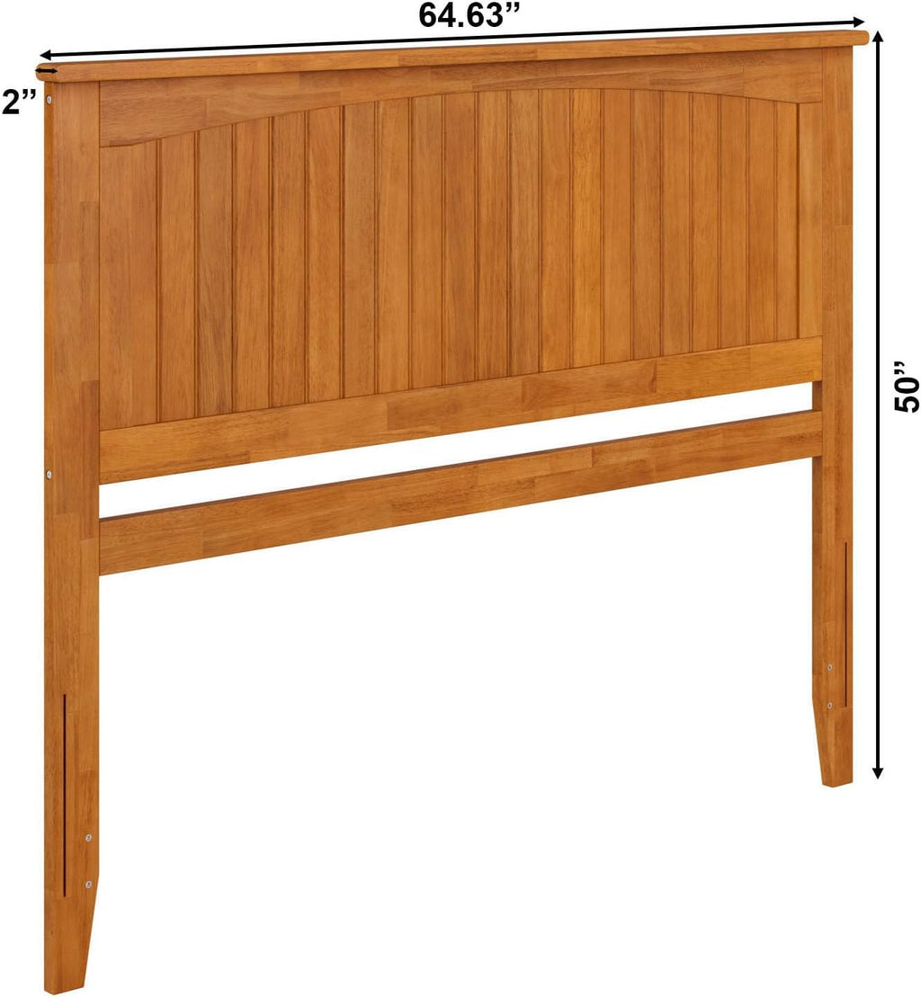 AFI, Nantucket Queen Solid Wood Panel Headboard, Light Toffee