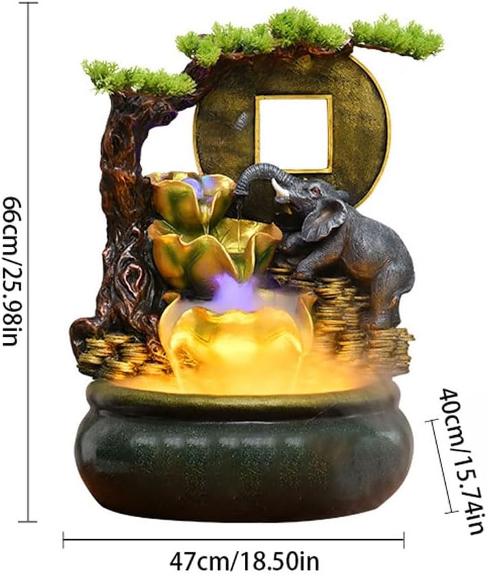GUERNSEY Tabletop Fountain Indoor Desktop Water Fountain Living Room Desktop Decoration Study Desk Fountain Office Desktop Decoration Indoor Fountain