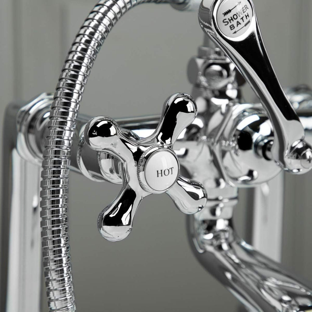 Vintage Tub & Bath Clawfoot Tub Rim Mount Faucet Set